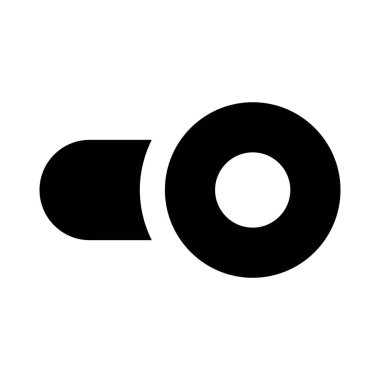 enable toggle slider isolated in white background