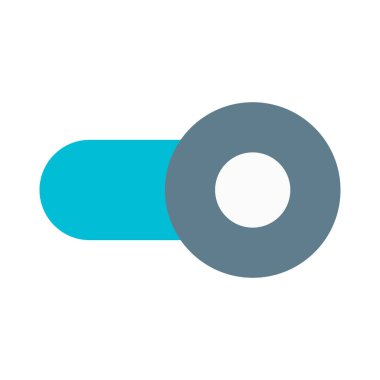 enable toggle slider isolated in white background