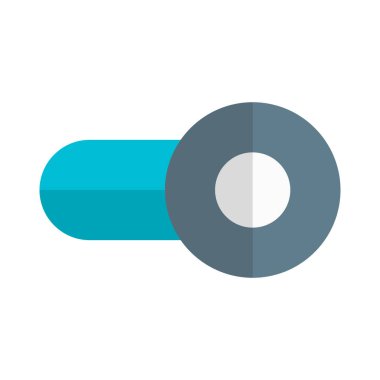 enable toggle slider isolated in white background