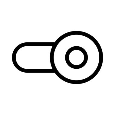 enable toggle slider isolated in white background