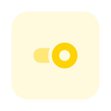 enable toggle slider isolated in white background