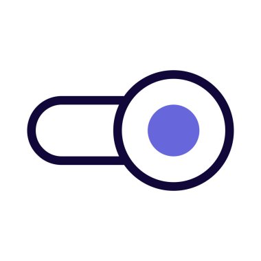 enable toggle slider isolated in white background