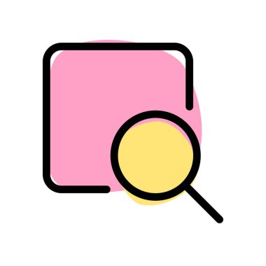 Find and lookup on internet with magnifying glass