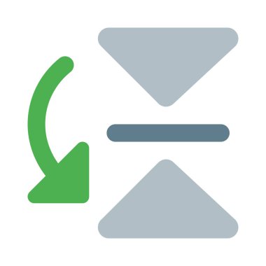 flip vertical to horizontal in left orientation