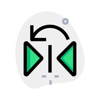 flip horizontal to vertical in left orientation