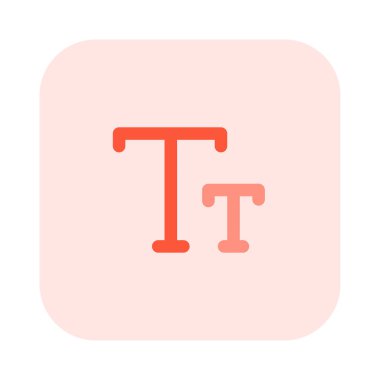 Resize font size in text document application