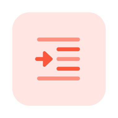 Indent center left shift paragraph-body arrow-direction align increase-margin