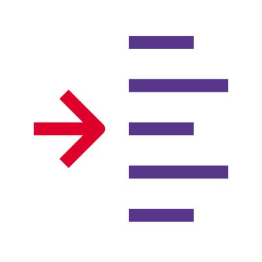 Indent left shift arrow-direction align format increase paragraph