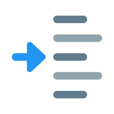 Indent left shift arrow-direction align format increase paragraph