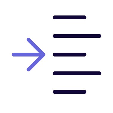 Indent left shift arrow-direction align format increase paragraph
