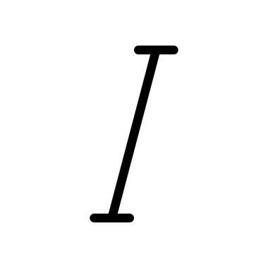 italics text style funtion button for document application