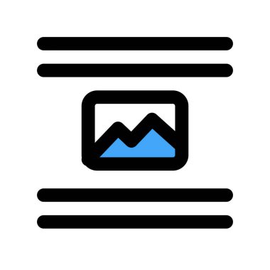 Center picture document attachment page-layout setting interface