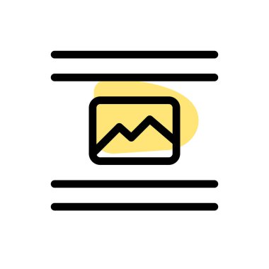 Center picture document attachment page-layout setting interface