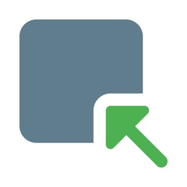 minimize window arrow for an active application