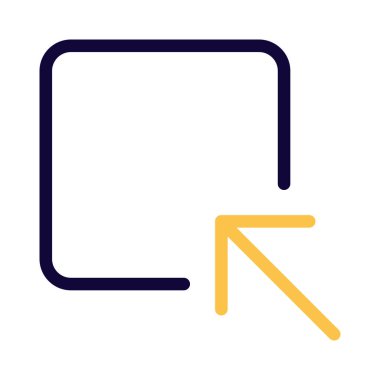 minimize window arrow for an active application