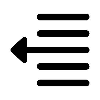 Narrow document page-setup text left shift arrow