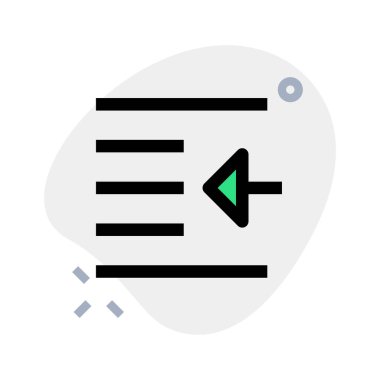 Out dent right shift arrow-direction align format increase-paragraph margin