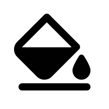 Paint filling key logotype in design application