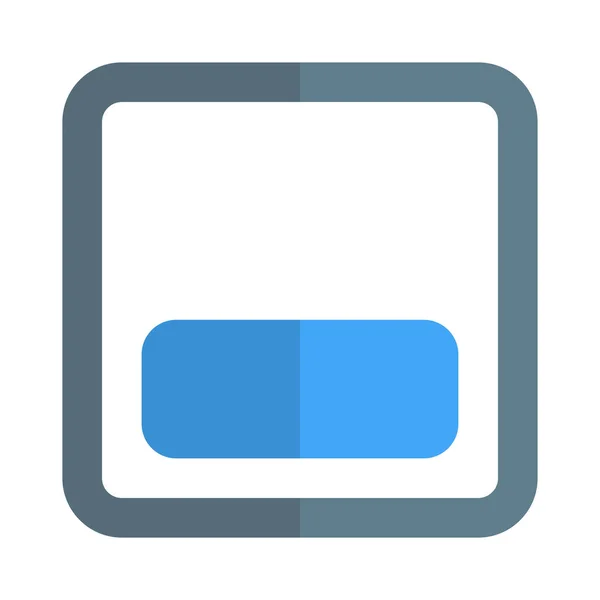 Bottom Alignment Setting Adjust Layout Footer Edit Position Button — Image vectorielle