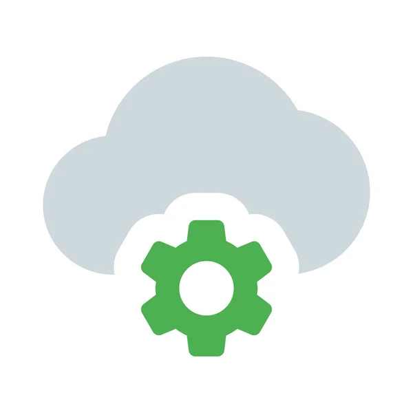Cloud Computing Software Setting Preferences Option — Image vectorielle