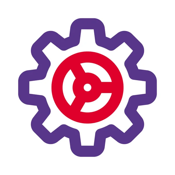 Cog Wheel Application Computer Management — Vettoriale Stock