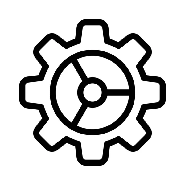 Cog Wheel Application Computer Management — Vector de stock