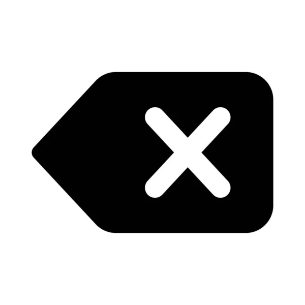 Delete Backspace Key Symbol Keyboard — Stock Vector