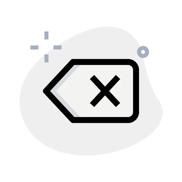 Delete Backspace Key Symbol Keyboard — Stockvector