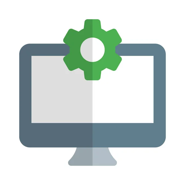 Desktop Computer Operating System Setting Maintenance — Image vectorielle