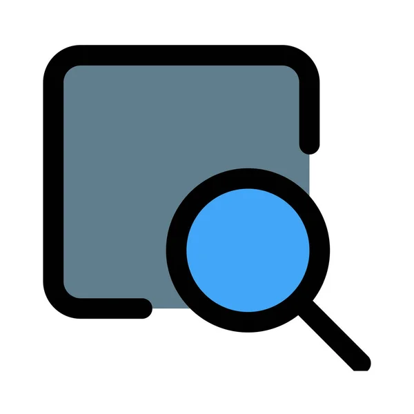 Find Lookup Internet Magnifying Glass — Vettoriale Stock