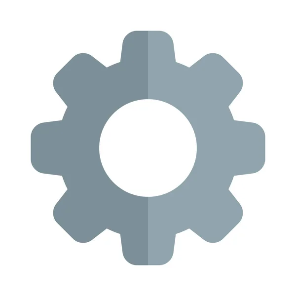 Tooth Gear Setting Logo Computer Operating System — Vetor de Stock