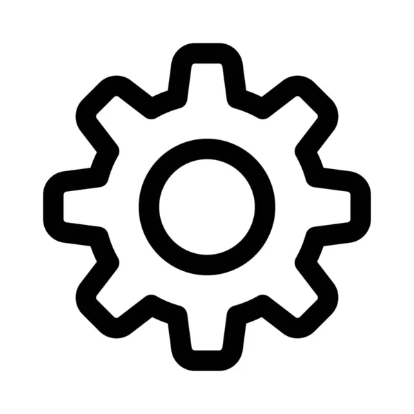Tooth Gear Setting Logo Computer Operating System — 스톡 벡터