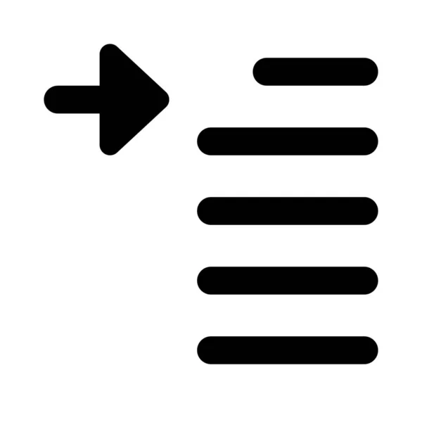 Left Center Margin Paragraph Arrow Position Edit Setting Alignment — 图库矢量图片