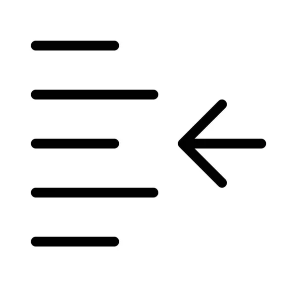 Indent Right Shift Arrow Direction Align Format Increase Margin Paragraph — Archivo Imágenes Vectoriales