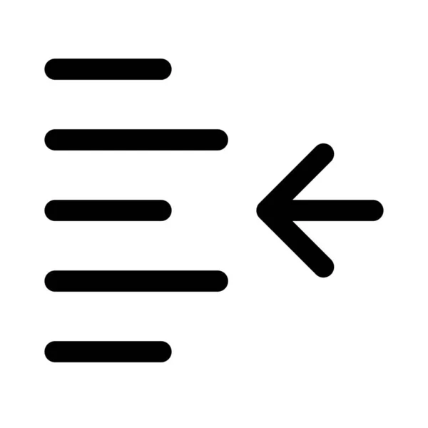 Indent Right Shift Arrow Direction Align Format Increase Margin Paragraph — стоковый вектор