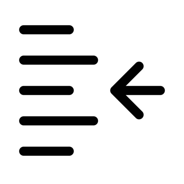 Indent Right Shift Arrow Direction Align Format Increase Margin Paragraph — Stockvektor