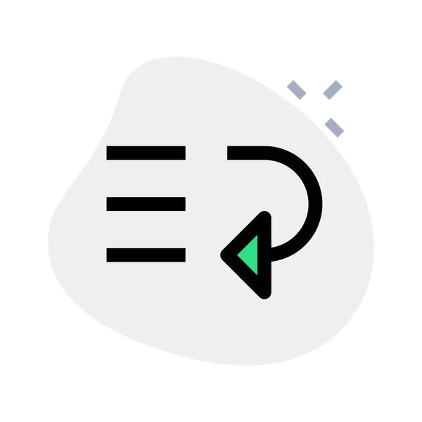 Descend Sorting Arrow List Arrangement Prioritize Button — Stockvector