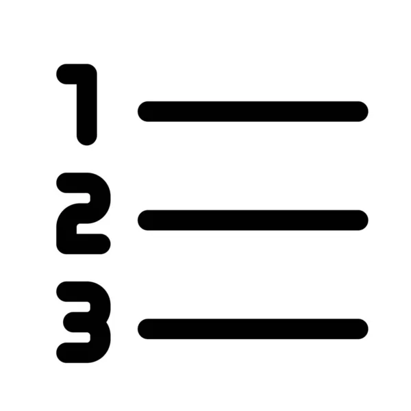 Number List Format Acending Sequence Order — 스톡 벡터
