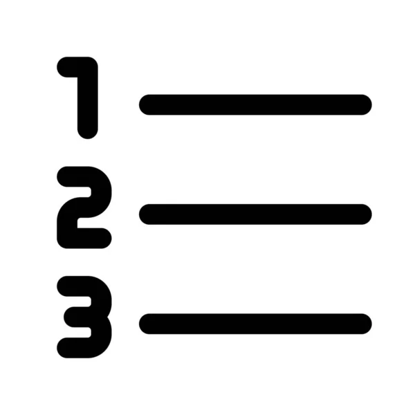 Number List Format Acending Sequence Order —  Vetores de Stock