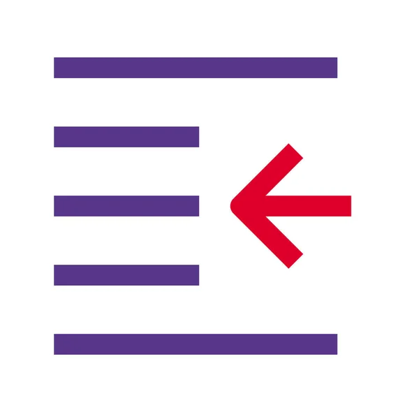 Out Dent Right Shift Arrow Direction Align Format Increase Paragraph — Stockový vektor