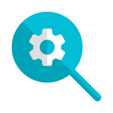 Search setting for particular function isolated on white background