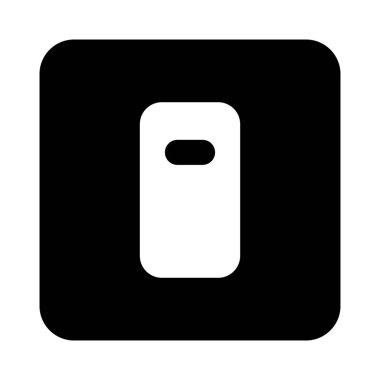 Switch for turning off isolated on white background