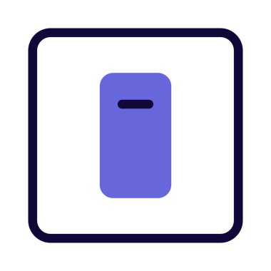 Switch for turning off isolated on white background