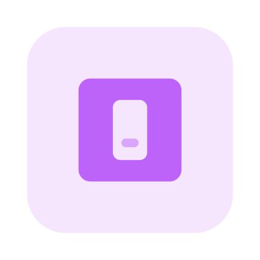 Switch for turning on isolated on white background