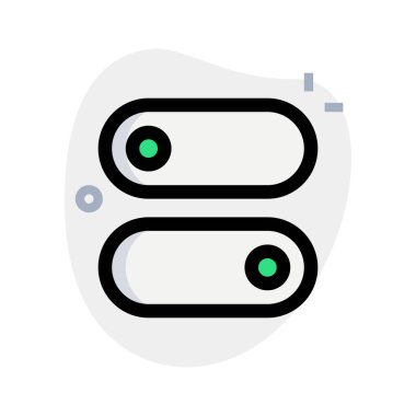 Setting toggle switchs for switching on and off devices