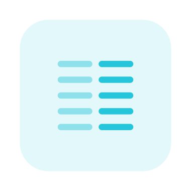 Double column rows table document-sheet template lines