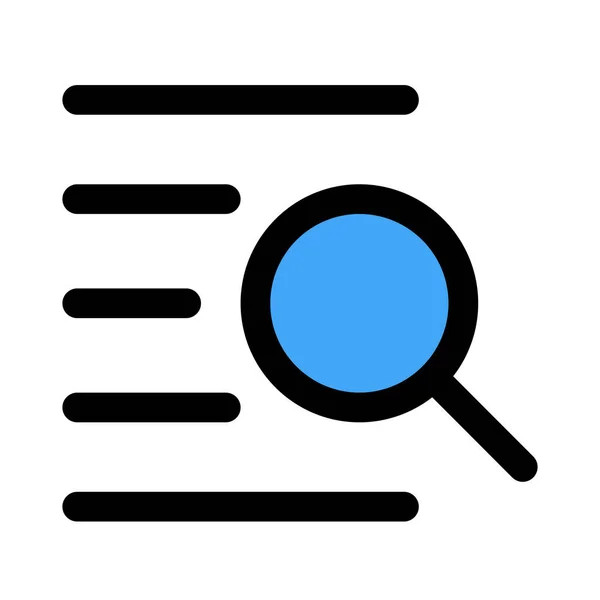 Search Find Desired Text Document — Stockvektor