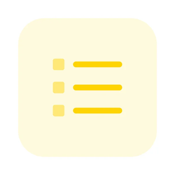 Square Agenda List Template Word Document — Archivo Imágenes Vectoriales