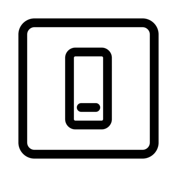 Switch Turning Isolated White Background — Stok Vektör