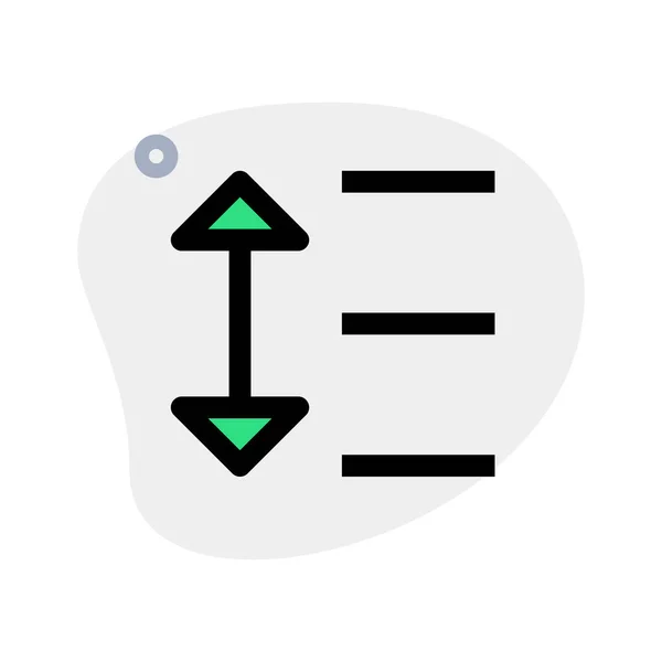 Text Line Spacing Gap Document Format Alignment Tool — Διανυσματικό Αρχείο